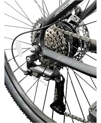 Oggi e-bike bw 8.0 2024 elétrica assistida e acelerador 32km shimano acera 8vcinza/preto tamanho L (19