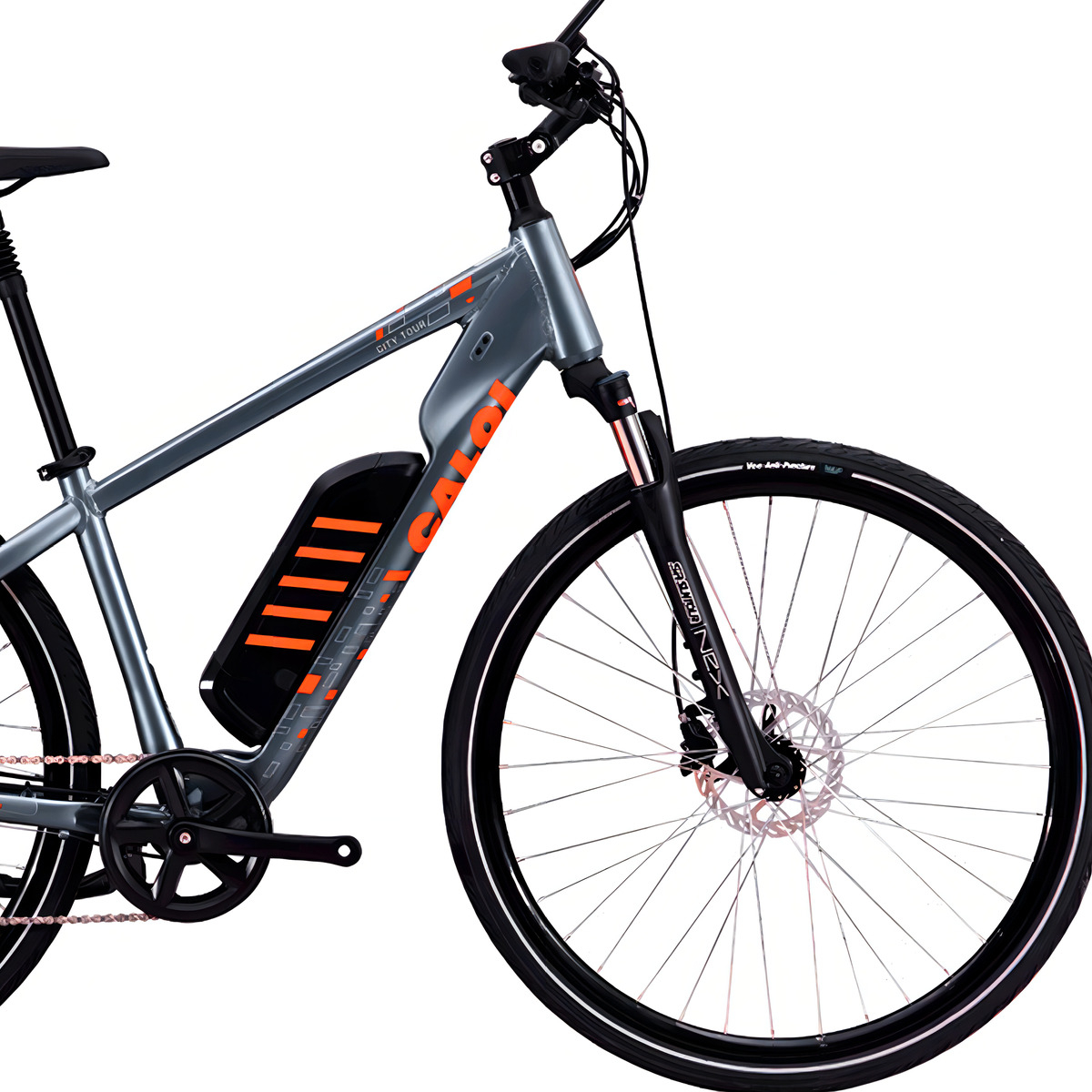 Bike Elétrica Caloi Assistida E-vibe City Tour Shimano Cor Cinza