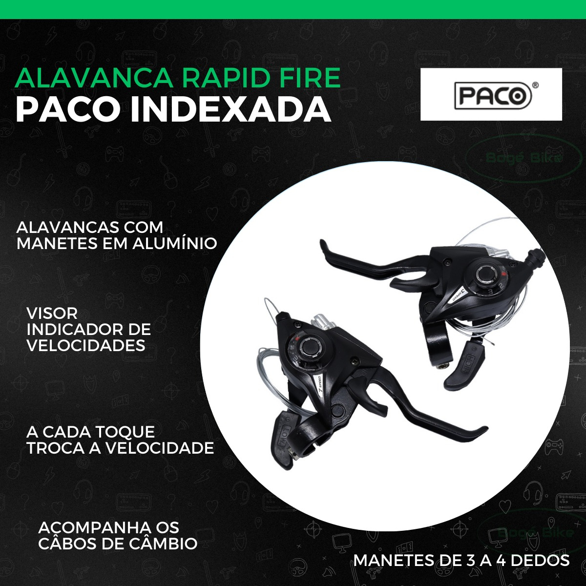 Kit 21v Bicicleta 29 E 26 Corrente Catraca Rapid Fire Câmbio