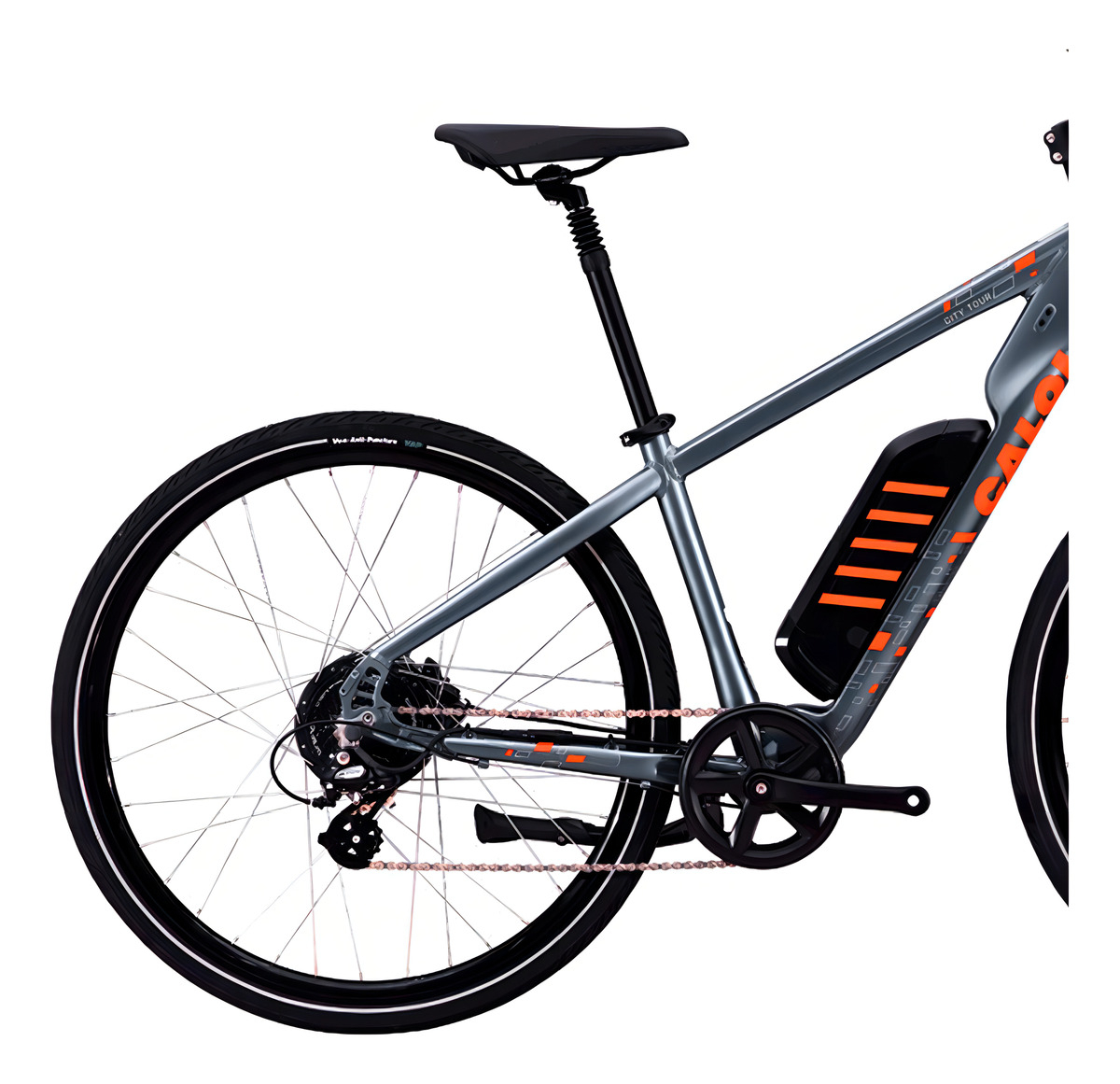 Bike Elétrica Caloi Assistida E-vibe City Tour Shimano Cor Cinza