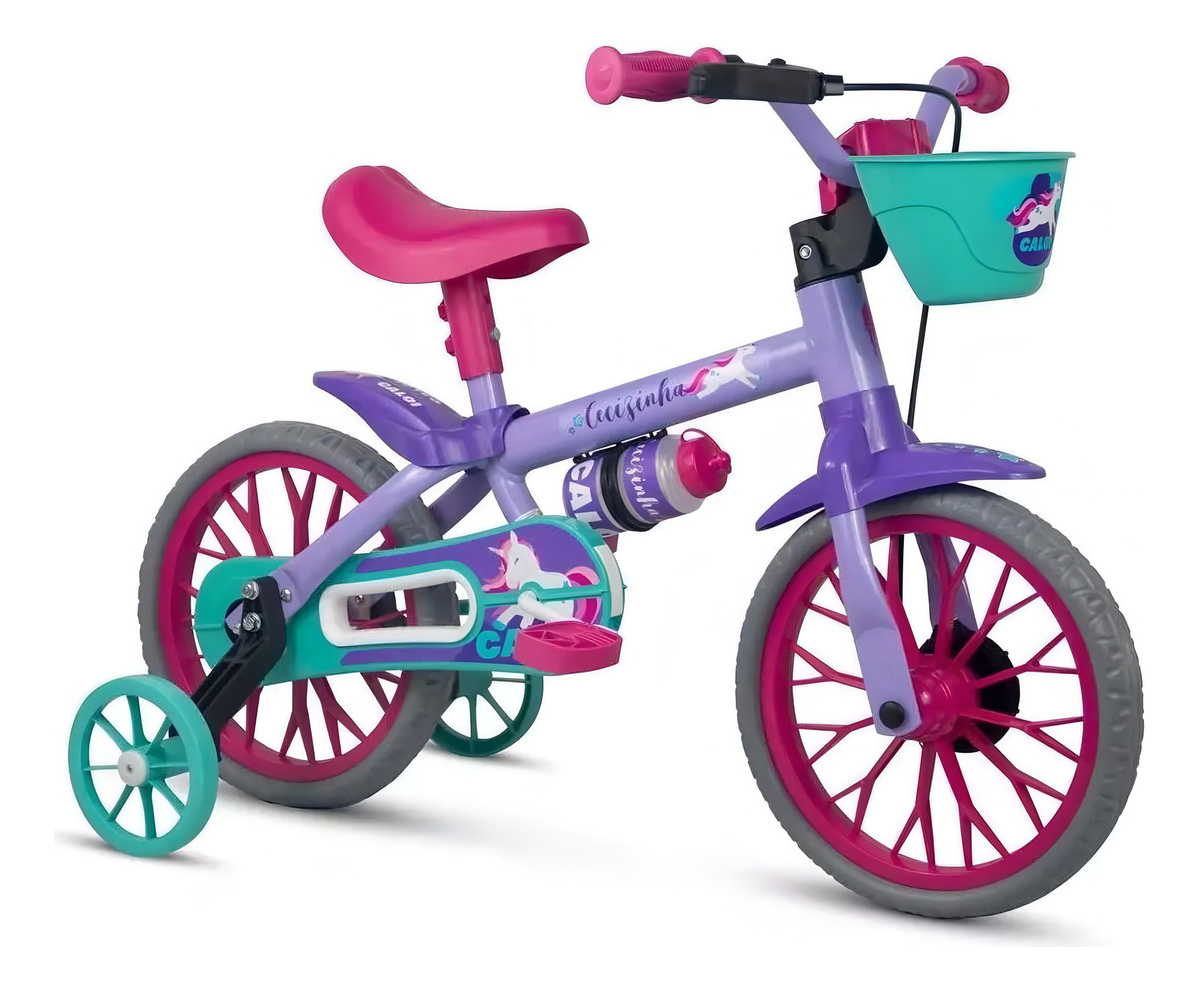 Bicicleta Aro 12 Cecizinha Meninas 2 A 4 Anos Rodinhas Caloi Cor Violeta Tamanho
do quadro Infantil
