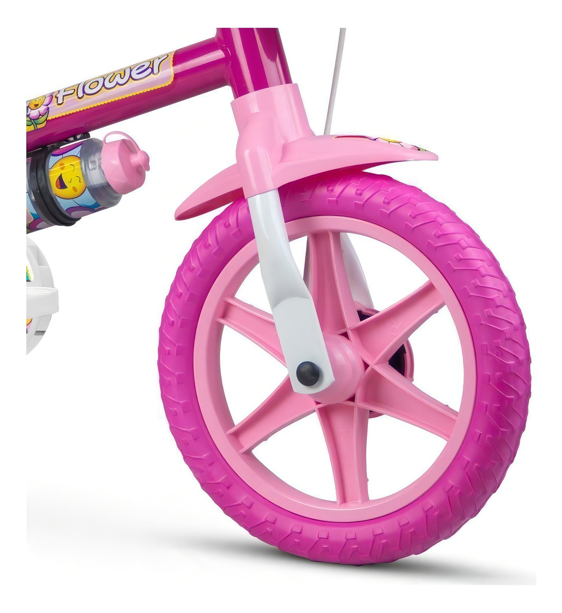 Bicicleta Infantil Nathor Flower Aro 12 Cor Rosa Tamanho do quadro Único