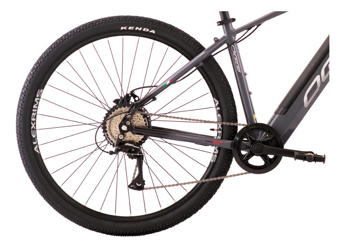 Oggi e-bike bw 8.0 2024 elétrica assistida e acelerador 32km shimano acera 8vcinza/preto tamanho L (19