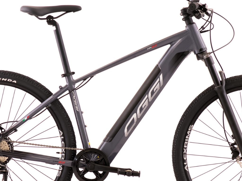 Oggi e-bike bw 8.0 2024 elétrica assistida e acelerador 32km shimano acera 8vcinza/preto tamanho L (19