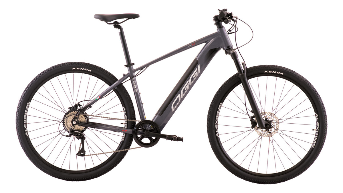 Oggi e-bike bw 8.0 2024 elétrica assistida e acelerador 32km shimano acera 8vcinza/preto tamanho L (19