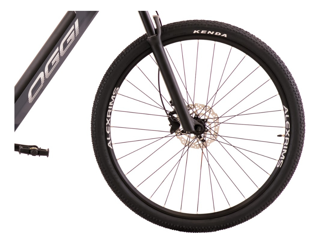 Oggi e-bike bw 8.0 2024 elétrica assistida e acelerador 32km shimano acera 8vcinza/preto tamanho L (19
